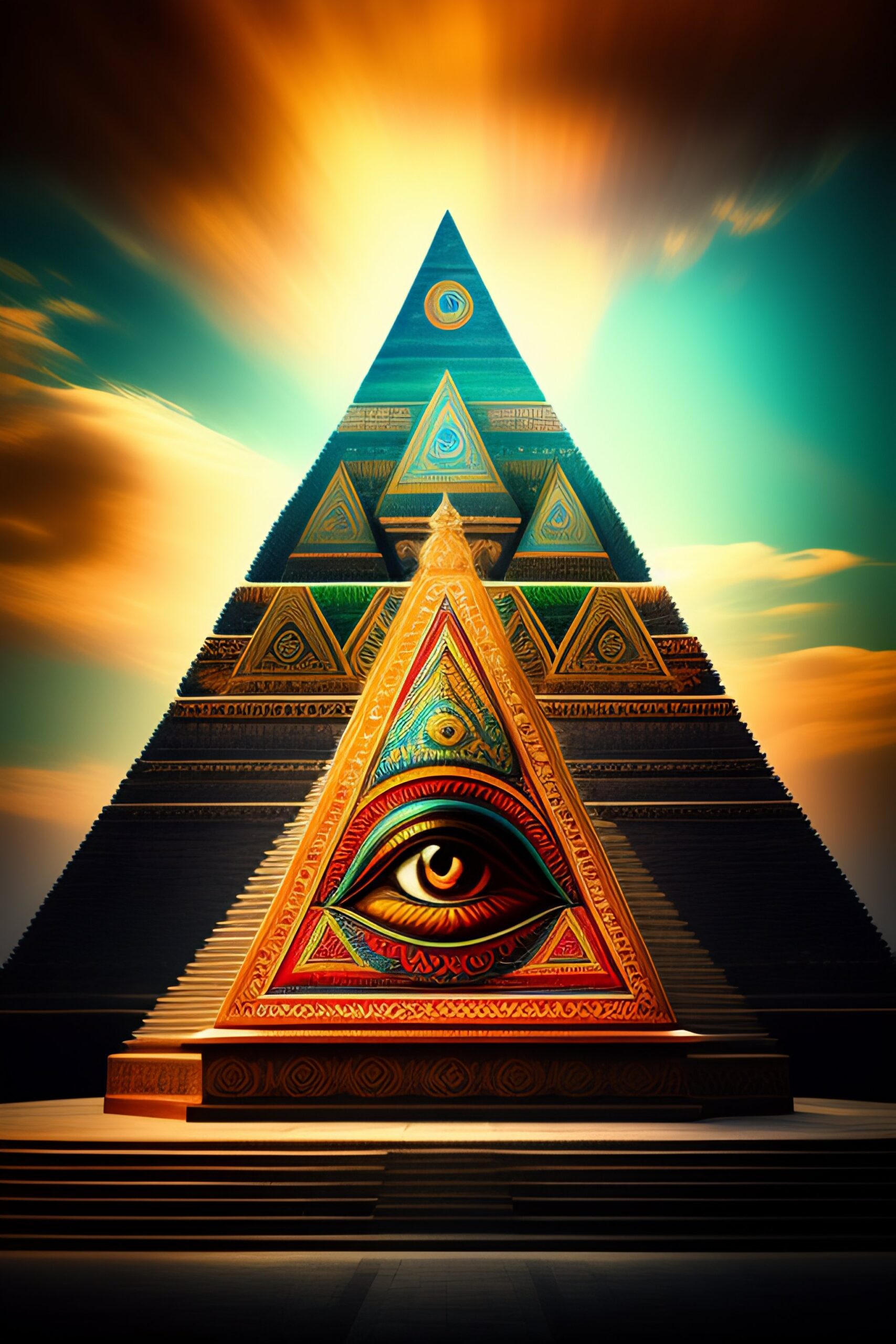 Illuminati meme and symbol visual